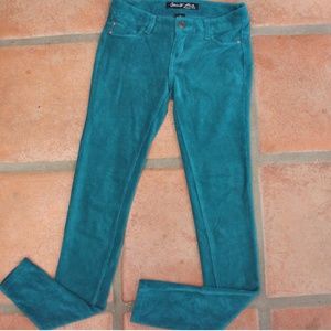 Celebrity Pink SKINNY Teal Corduroy Leggings